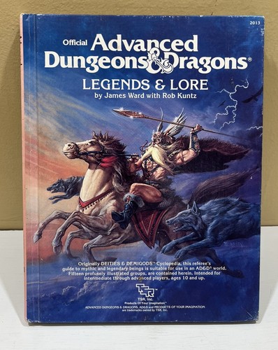 Legends and lore 1984 1st - lore, ad&d